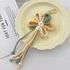 Pastoral Style Creative Colorful Hand-Woven Flower Tassels Keychain Creative Backpack Decoration Good Gift For Women Girls