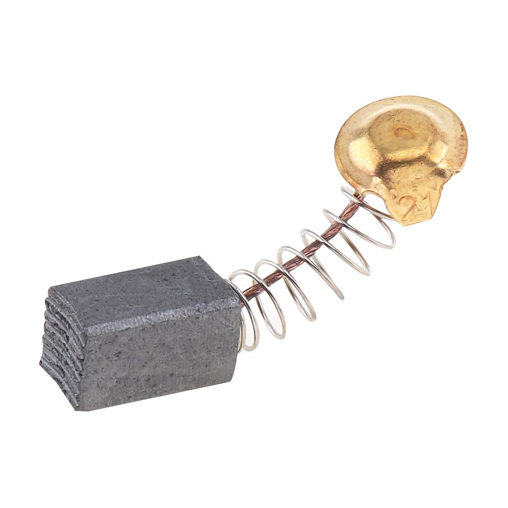 10Pcs Mini Black Carbon Brushes with Copper Core & 20mm Springs, Replacement Parts for Electric Drills and Grinding Machines