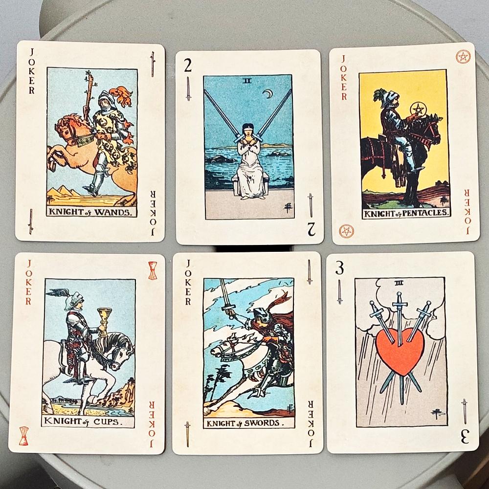 RWS Playing Card Deck 9x6cm 78-Card Poker Deck Illustrated Combines Tarot Playing Cards