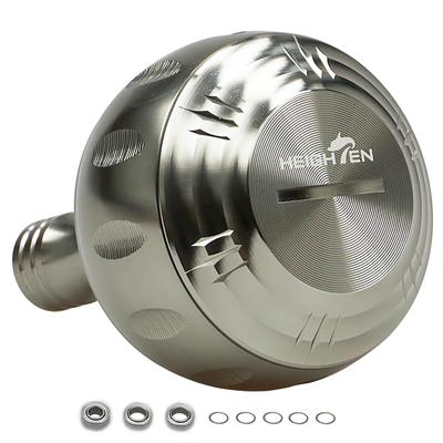 HEIGHTEN 45mm Power Reel Handle Knob Shimano Daiwa General Harmer Series (45Silver) (86)