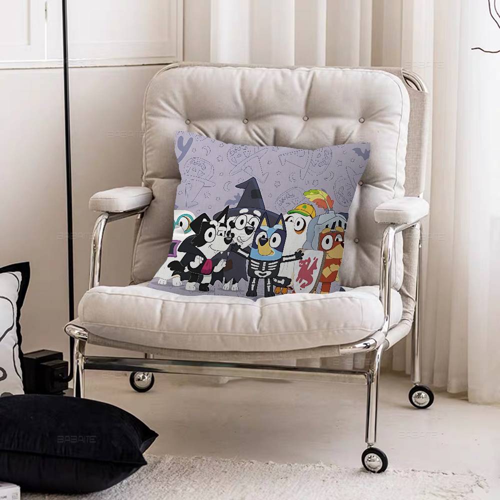 Cartoon B-Blueys Pillow Cushion Cover Pillowcase Living Room Sofa Home Decor