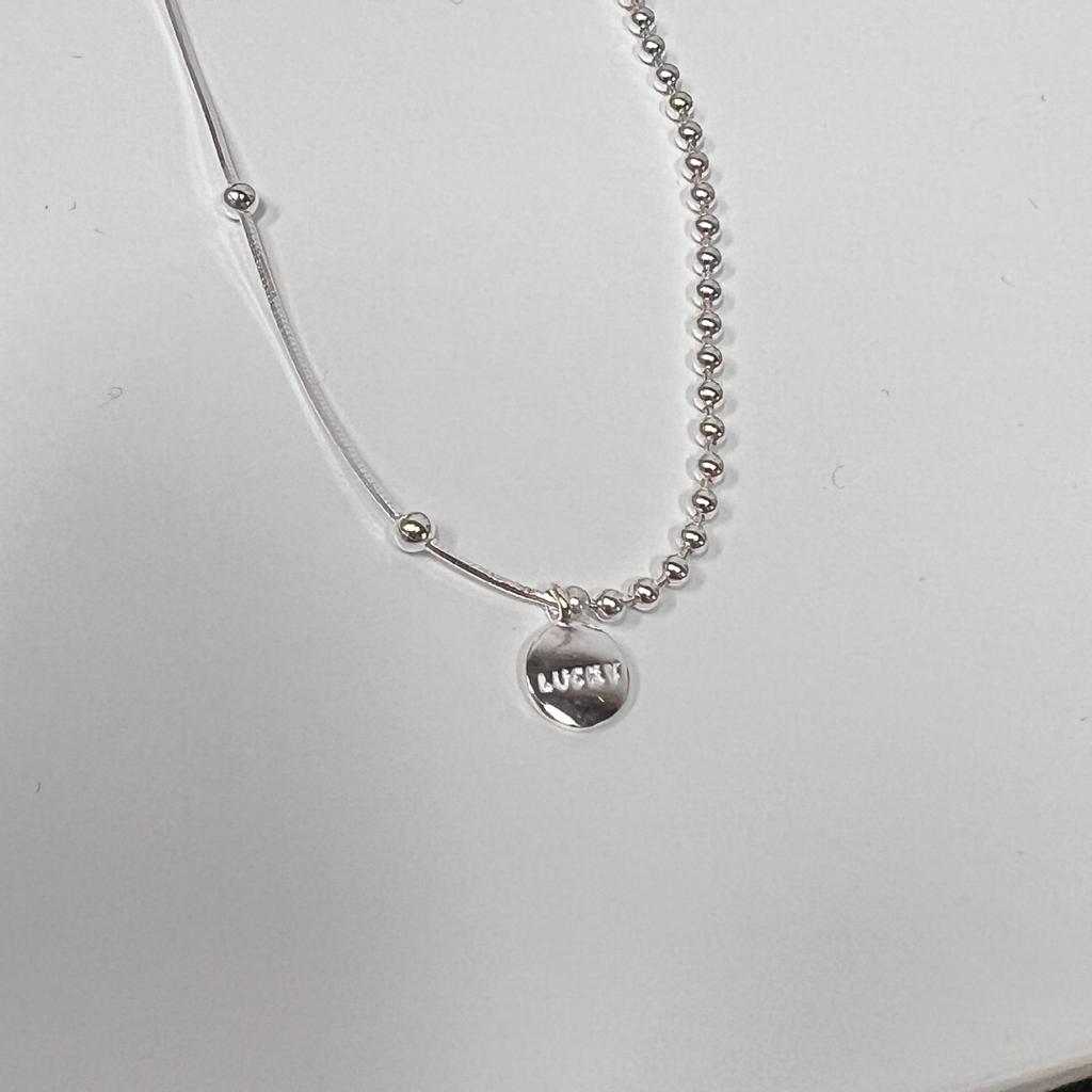 Sterling Silver Lucky Letter Ankle Bracelet for Women - Korean Simple Design, Versatile Gift for Students and Friends