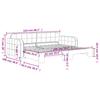 Pull out Daybed Pink 90x200 cm Velvet