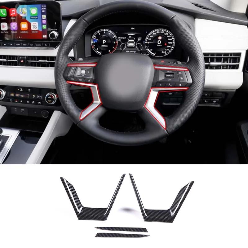 For Mitsubishi Outlander 2026 2026 2026 ABS Carbon Fiber Center Console Decoration Inner Door Handle Bowl Cover Trim Accessories