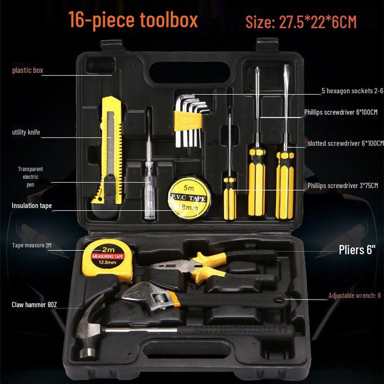 Multifunctional Household Repair Tool Set for Car and Electrician Use