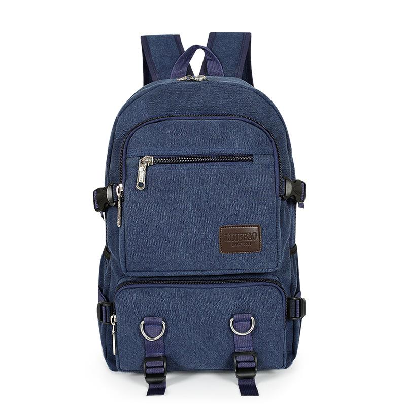 Business Leisure Computer Backpack Large Capacity Travel Canvas Backpack College Student School Bag