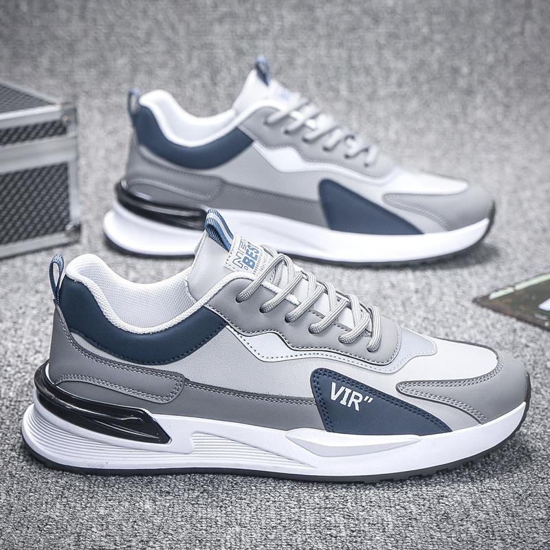 

Популярная мужская обувь 2025 осень и зима повседневная спортивная обувь корейская версия тренд дышащая нескользящая легкая с мягкой подошвой кроссовки для бега 44