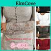 Women Casual Hollow Out Lace Long Sleeve Round Neck T-shirt In Soft Cotton