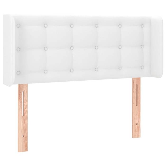VidaXL Tête de Lit à LED Meuble de Chambre à Coucher Accessoire de Lit Simple Tête de Cadre de Lit Intérieur Blanc 3123309