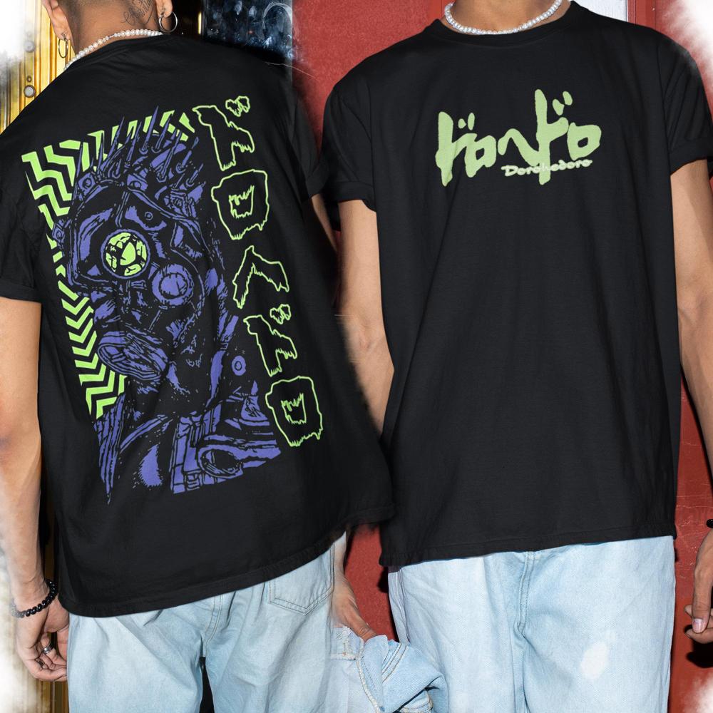 Doro Kaiman Anime Back Shirt Welcome To Chaos Anime Shirt Anime Vintage Caimen Welcome To Chaos Black Metal Manga Kaiman Tshirt S