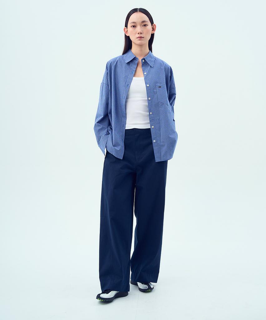KOBKINO Cotton Stitch Pants (Navy)