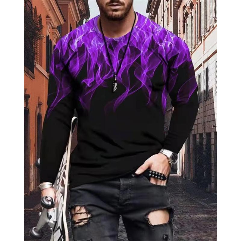 3D Printed Jesus Christianity T Shirt For Men Skeleton Pattern Tees Spring Autumn Breathable T-Shirts O-Neck Tops Long Sleeves