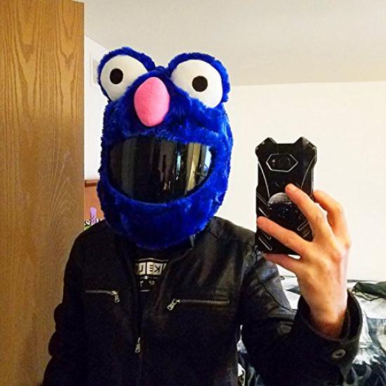 Moto Loot Helmet Cover for Motorcycle Fun Rides and One Helmets, Gifts, Size, Blue, MLAM-063