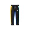 Warm Spliced Comfortable Fleece Knit Sports Pants Kids Bottoms Black JD2232140GS-001