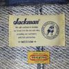 Jackman Made In Japan Wool Blend Border Pattern Jacket M Navy X Gray Men's Used