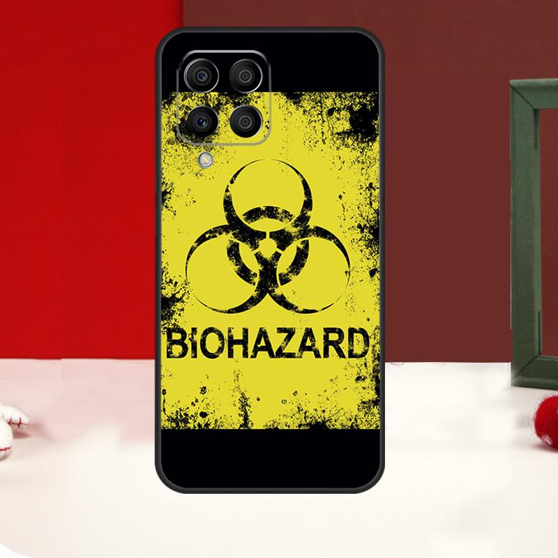 Biohazard Symbol Logo Case For Samsung Galaxy M14 M34 M54 M13 M53 M56 M52 M32 M16 M11 M21 M31 M35 M12 M15 M36 M55