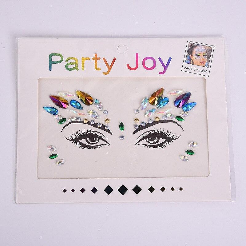 

3D сексуальные татуировки для лица, наклейки, временные татуировки, блестящие поддельные татуировки, стразы для женщин, вечерние украшения для лица, татуировки