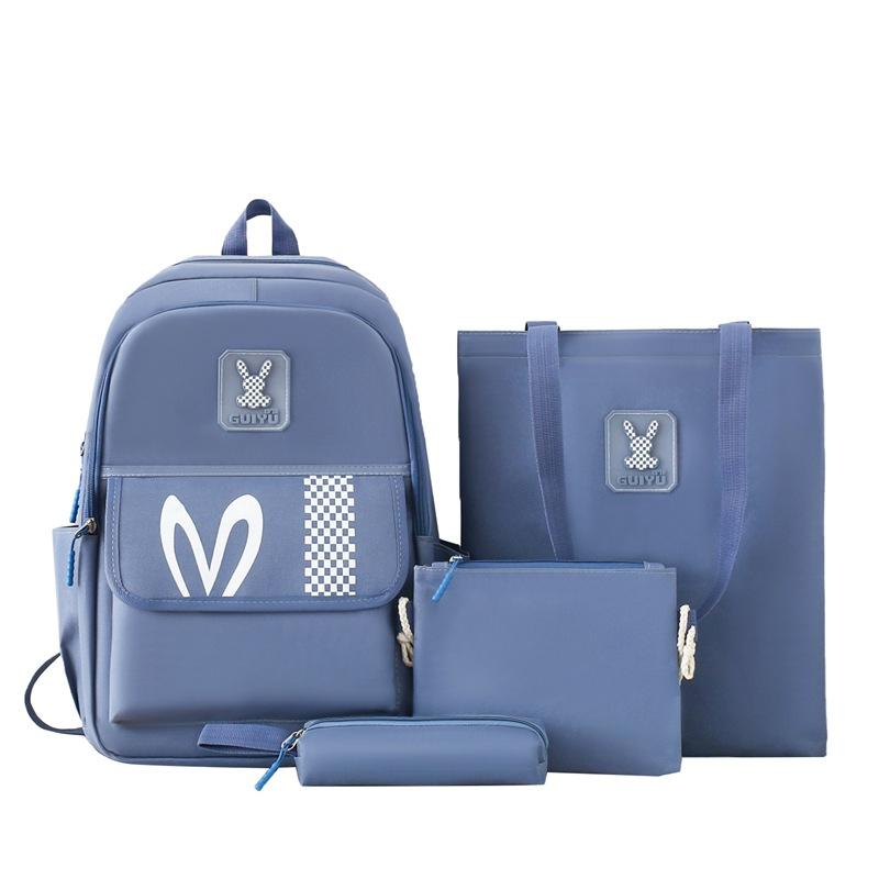 

New Korean Style Elementary Schoolbag for Female Large Capacity Middle School Students High School Students Backpack Multi Piece Set