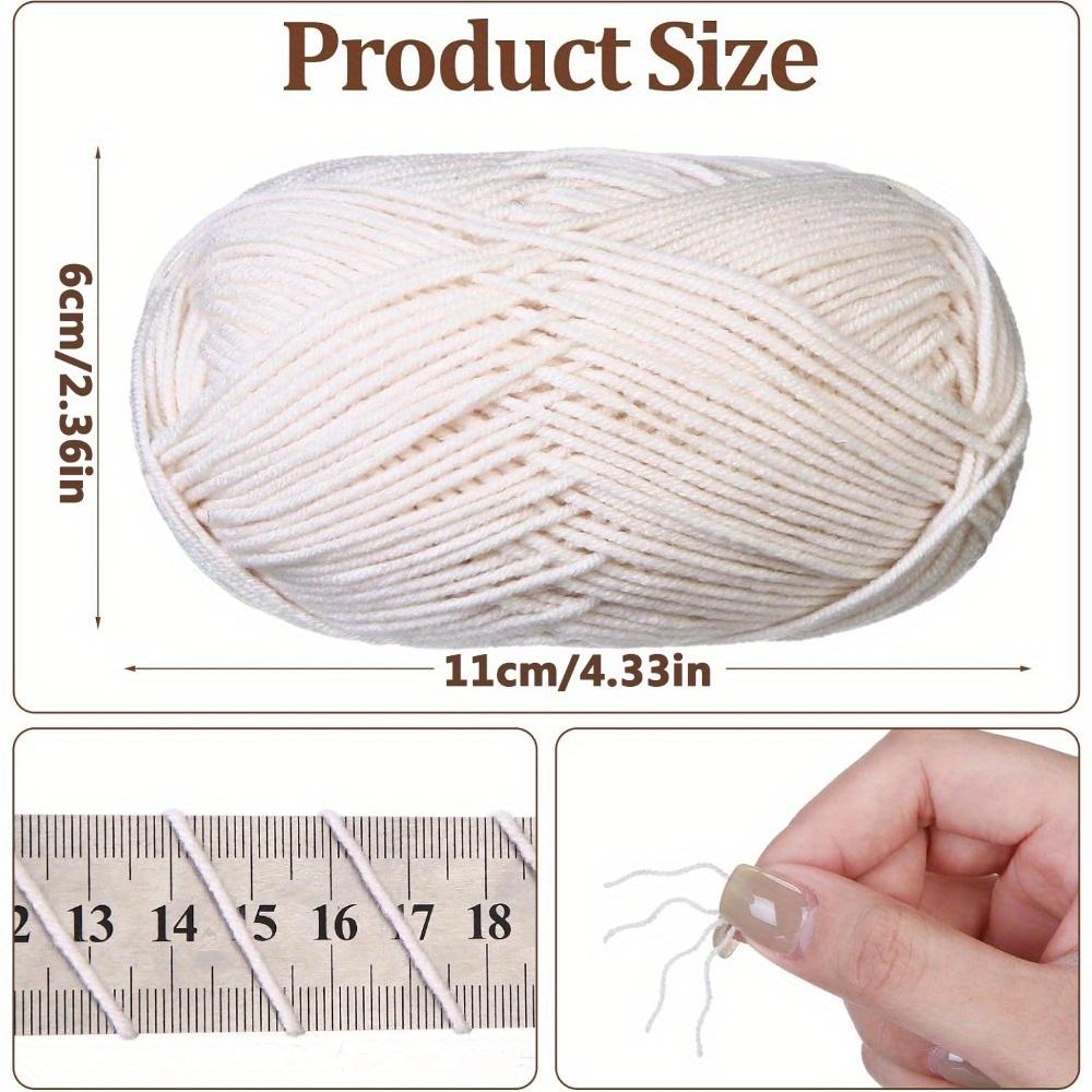 6pcs Multicolor Milk Cotton Yarn for DIY Crochet Knitting Crafts Soft Hand-Woven Scarf Sweater Material Wide Range of Colors Available 2.5mm Medium