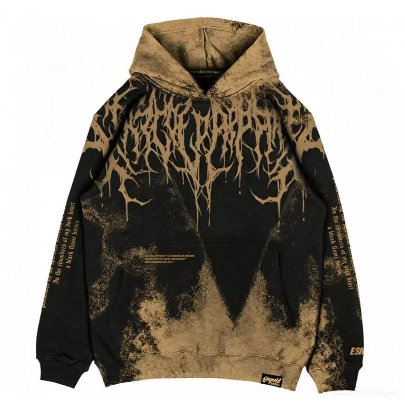 Unisex Hooded Pullover Sweatshirt With 3D Digital Print Streetwear Hip Hop Style Loose Fit Long Sleeve
