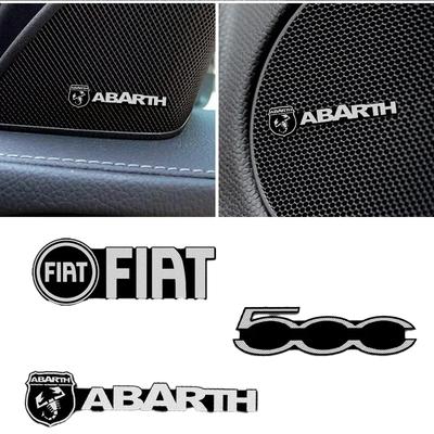 Car Speaker Audio Badge Stereo Emblem Sticker for Fiat 500 500x 124 Punto Panda Ducato Bravo Tipo Barchetta Brava Abarth 595