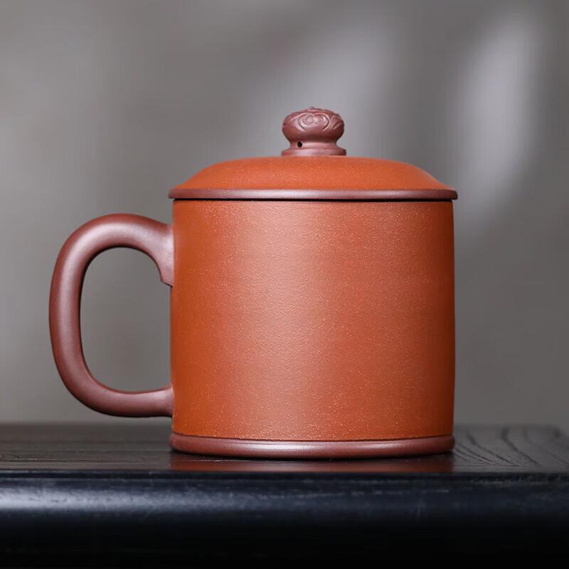 

Gold-Inlaid Red Glow Zisha Clay Teacup, 500ml