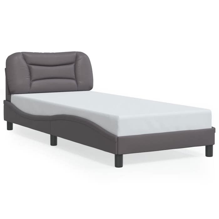 VidaXL Bed Frames with Headboard, Upholstered Bed, Slat Base, Single Bed, Adult Bedroom Bed 3207970