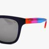 Puma Pu0083sk 001 Square Horn Rimmed Over Asian Fit Mirror Sunglasses
