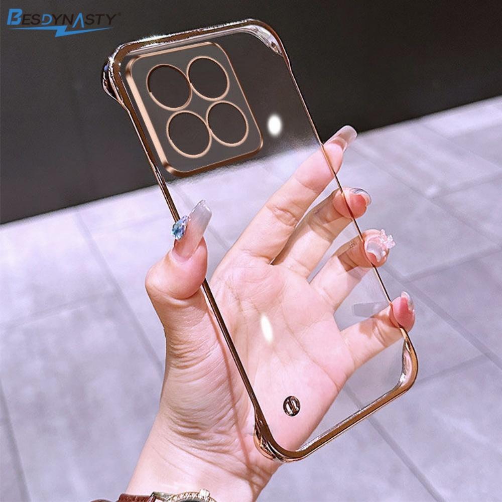 Ultradünne durchsichtige galvanisierte Hülle für Xiaomi 15 Ultra 15Pro 14 13 13X 12 12S Ultra 11 Lite 10 10S 9 8 Pro Coole rahmenlose Handyhüllen