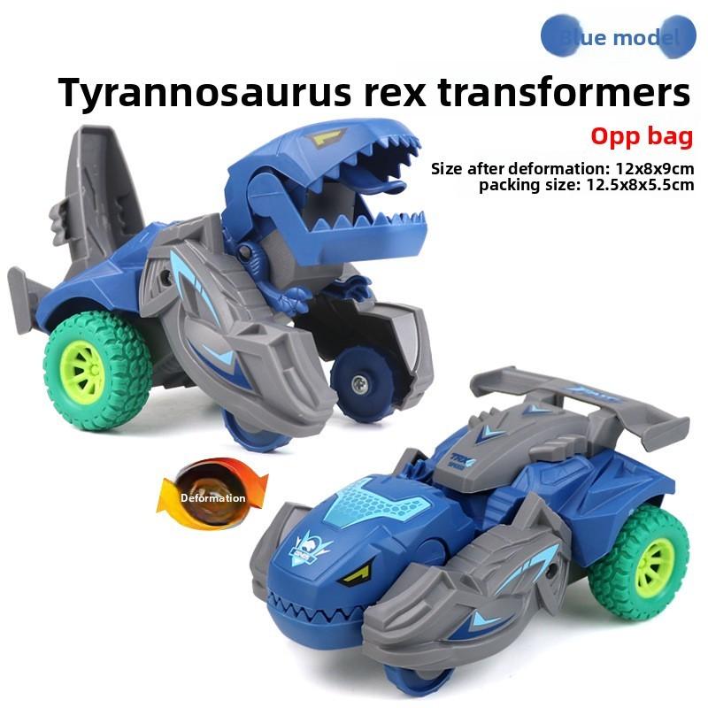 Impact Automatic Deformation Tyrannosaurus Rex Racing Children Toy For Kids Age 3 And Up
