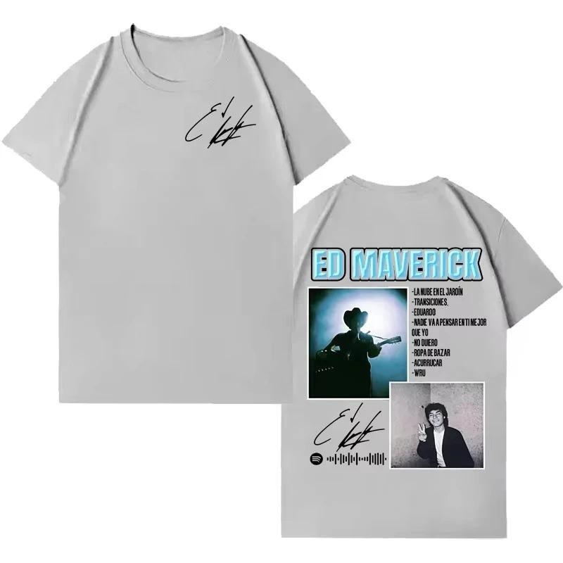 Summer Fashion Unisex Women Fashion Crewneck Loose Shortsleeved Cotton Tshirts 2026 Hot Singer Ed Maverick Gothic Tee Streetwear S