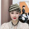 Flower Embroidery Turban Cap Elastic Bonnet Hat Fashion Head Wraps
