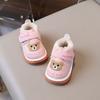 Scarpine da Neonato Squeaky con Fodera in Pile, Stivali Invernali per Bambini e Bambine, Scarpe Morbide per i Primi Passi 0-2 Anni, Grafica a Cartoni Animati