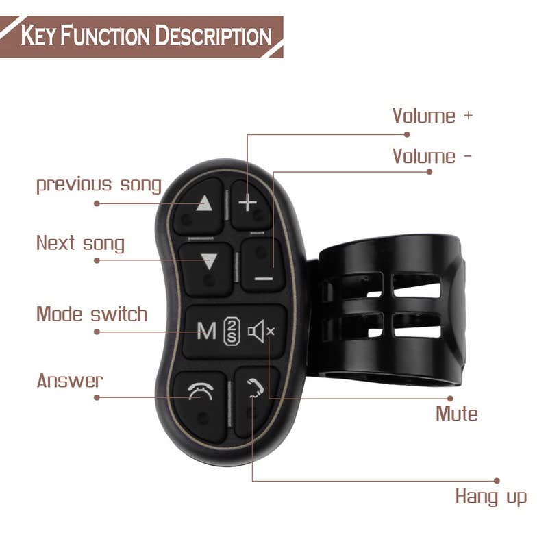 Car Multimedia Remote Control Car DVD MP5 Android Player Wireless Remote Control Steering Wheel Multifunctional Remote Control