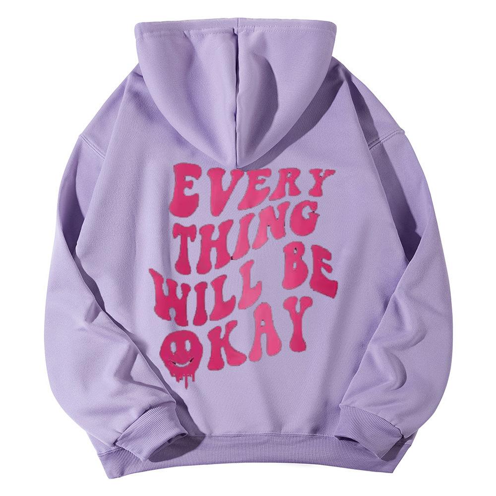 SOLY HUX Women's Sweatshirt Pattern Hoodie Casual Long Sleeve Loose Pullover with Kangaroo Pocket