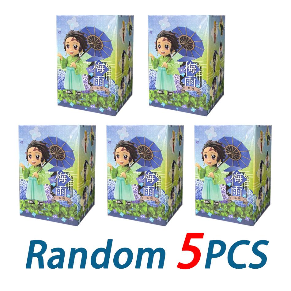 Latest 1-12Pcs Figurine Plum Rain Series Kochou Shinobu Tomioka Giyuu Mitsuri Figurine Plaything Gift For Kids