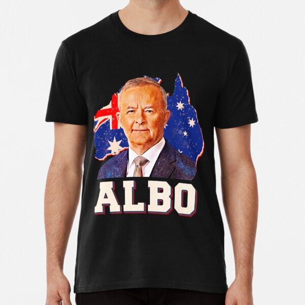 Australian Labor Party  albo  Australian map retro   TShirt Made in Australia Unisex T-Shirt M