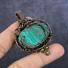 Natural Malachite Handmade Copper Wirewrap Tree Of Life Gift Pendant 2.36" G3J39