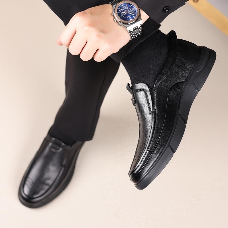 Neue Vier Jahreszeiten Lederschuhe Herren Herbst 2024 Britischer Stil Slipper Lässige Lederschuhe Modische Loafer Größe 38-44