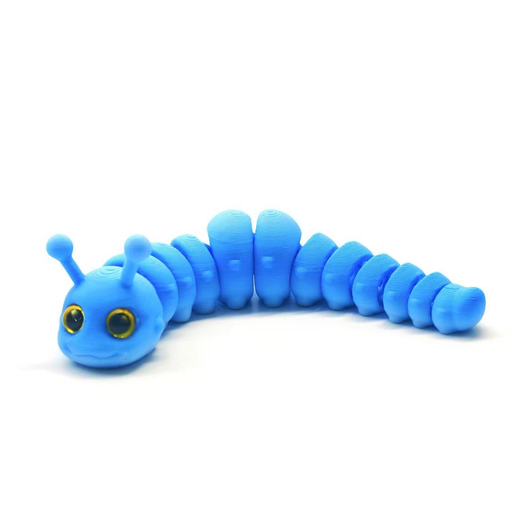 3D Printed Movable Caterpillar Decompression Toy Ornament