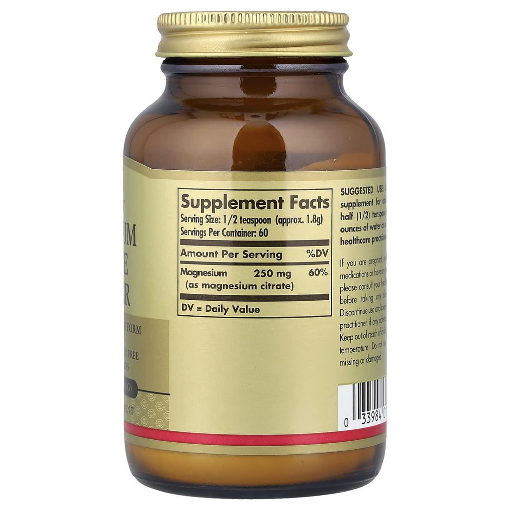 Magnesium Citrate Powder, 108G(3.8Oz)