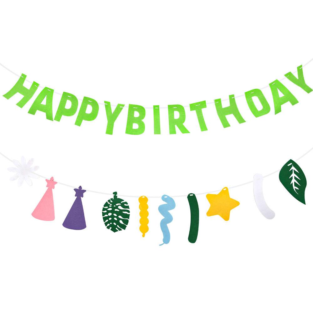 Adorable Daisy Themed Happy Birthday Flags For Kids Party Decoration Setup And