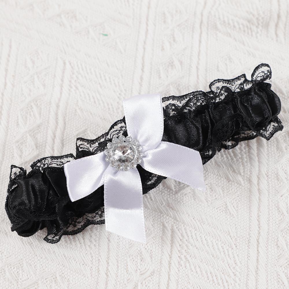 1Pcs Sexy Bride To Be Bow Leg Ring Lace Garter Belt Leg Circle Ring Bridal Shower Wear Hen Bachelorette Party Wedding Decoration