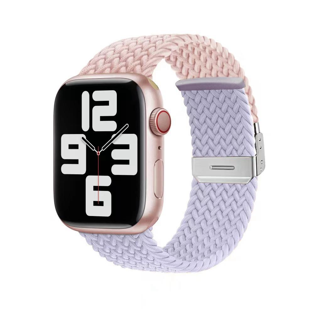 Braided Solo Loop Strap For Apple Watch Band 44mm 40mm 45mm 41mm 42mm Elastic Nylon Correa Bracelet iWatch Series 4 5 Se 6 7 3 8