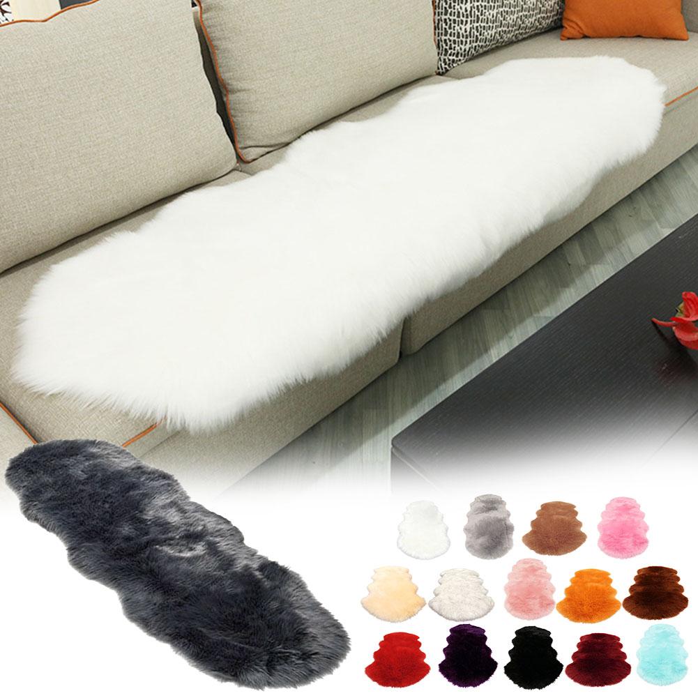 Artificial Sheepskin Long Hair Carpet Floor Wool Fluffy Soft Mat Rugs Soft Rugs Faux Fluffy Decor Shaggy Faux Shaggy Fluffy V9W0