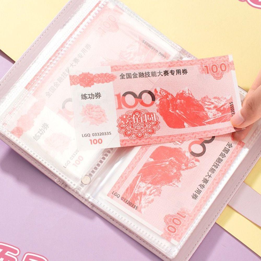 With Password Lock Saving Money Notebook PU Leather Budget Saving Book