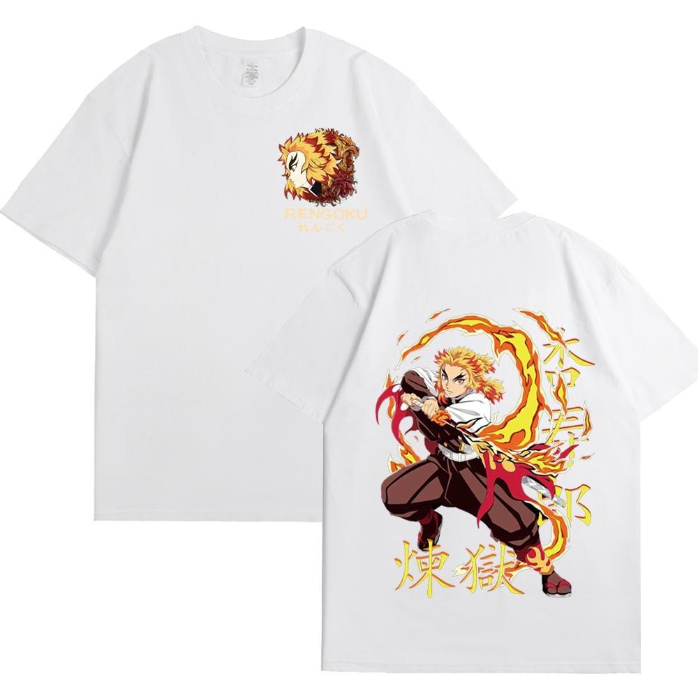 Demon Slayer Anime T Shirt Summer Fashion TShirts Kimetsu No Yaiba Printed Short Sleeve Streetwear Oversized Tees