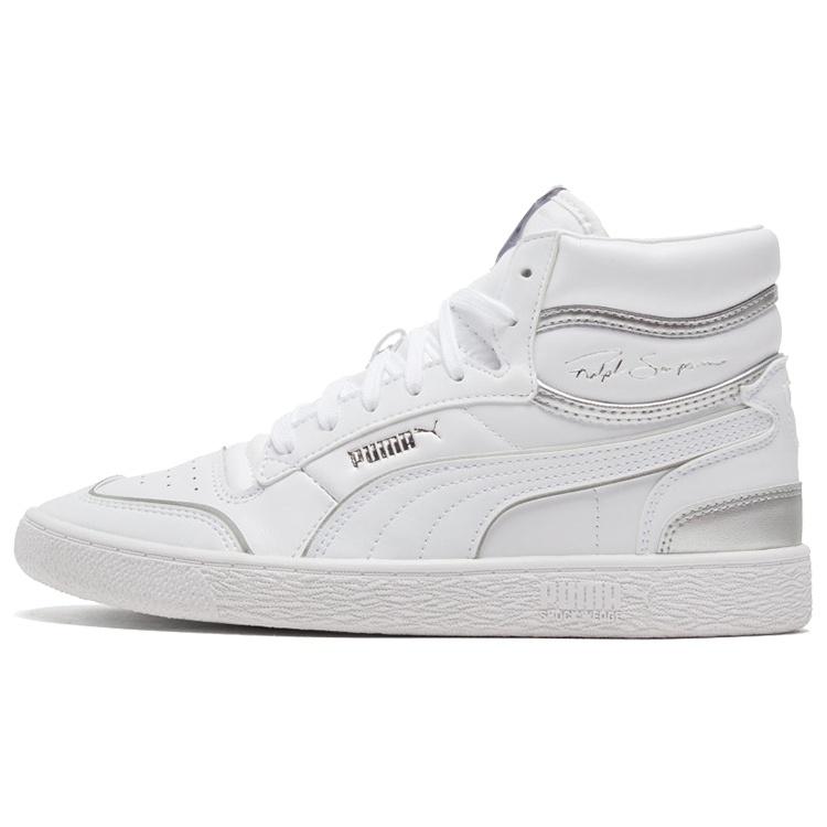 (WMNS) PUMA Ralph Sampson Mid Metal White Silver Women s 374662-01 EU 39