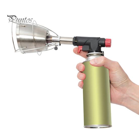 Stainless Steel Culinary Torch Attachment Cooking Torch Connector Outdoor Camping Torch for Home Kitchens Restaurants