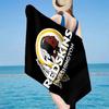 Washington Redskins Microfiber Beach Towel, Lightweight And Quick-Dry, for Summer Travel, Beach Essential, Swimming Pool